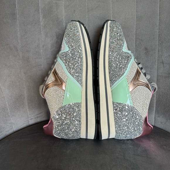 Mi.iM Miumiu Silver Glitter Sneaker - Picture 4 of 11